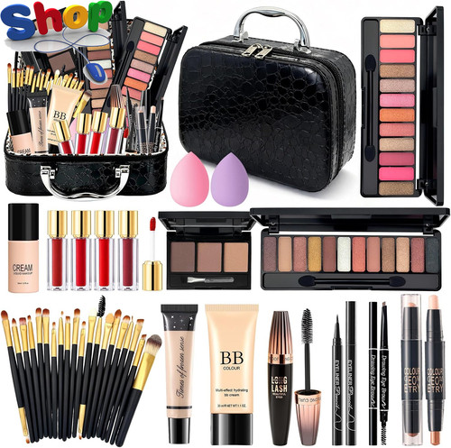 Makeup set with travel bag - makeup,